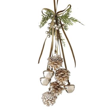 Fir Cone And Bells Hanger 45cm