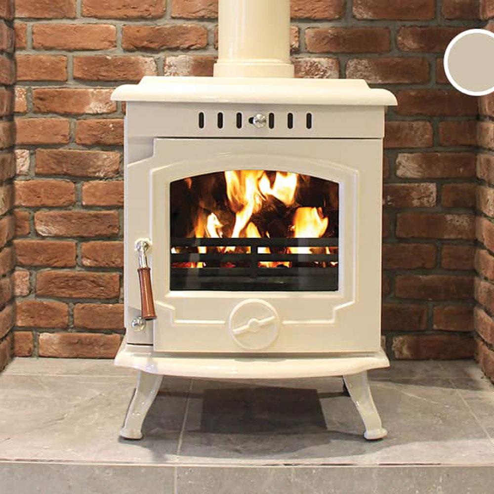Henley Stoves Skellig 8kW Multi Fuel Stove Cream Stakelums Home