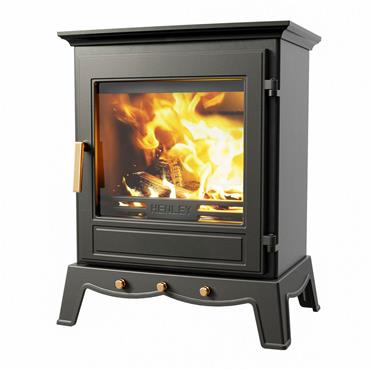 Ash Eco Multifuel Stove Matt Black 8.2kw