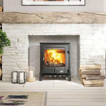 Henley Stoves Druid Eco Multifuel Non Boiler Matt Black 12kw