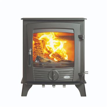 Henley Stoves Druid Eco Multifuel Boiler Stove Matt Black 12kw