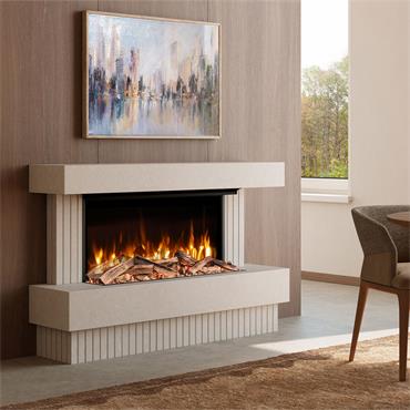 Evonic Stowford Floor Standing 1350 Open Fronted Marble Suite