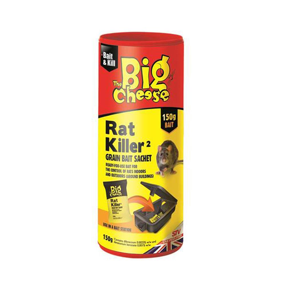 The Big Cheese Rat Killer Grain Bait Sachet 150g Stakelums Home