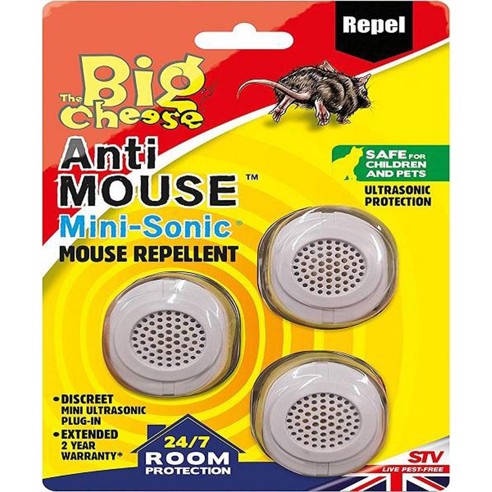 The Big Cheese Mouse Mini Sonic Repellent 3pk Stakelums