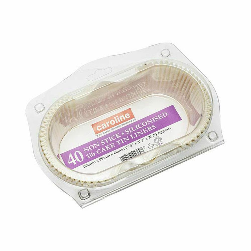 Caroline Packaging 1lb Loaf Tin Liners 40 Pack Stakelums Home