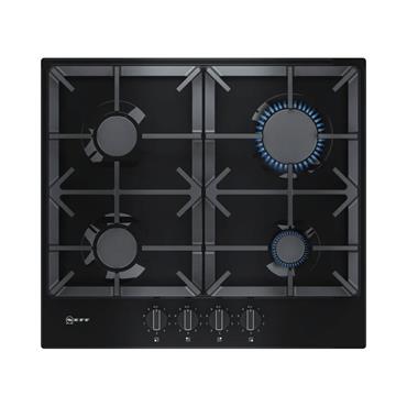 Neff 60cm Gas Hob 4 Ring Black Enamel