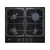 Neff 60cm Gas Hob 4 Ring Black Enamel
