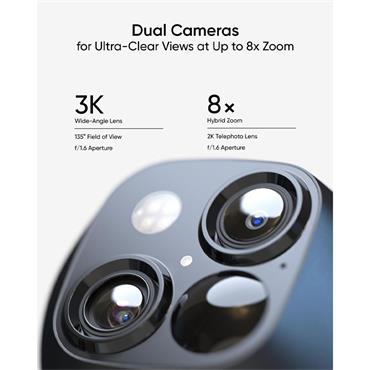 Eufy Solocam S340 Security Camera With Dual Lens & Solar Panel