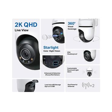 Tp Link Outdoor Secutity Camera Pan Tilt With Colour Night Vision