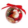 Premier Santa Decoupage Baubles Assorted
