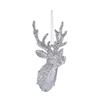 Premier Silver Stag Hanging Decoration 15cm