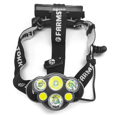 Farmstokk Six Light Setting LED Recharge HEADTORCH