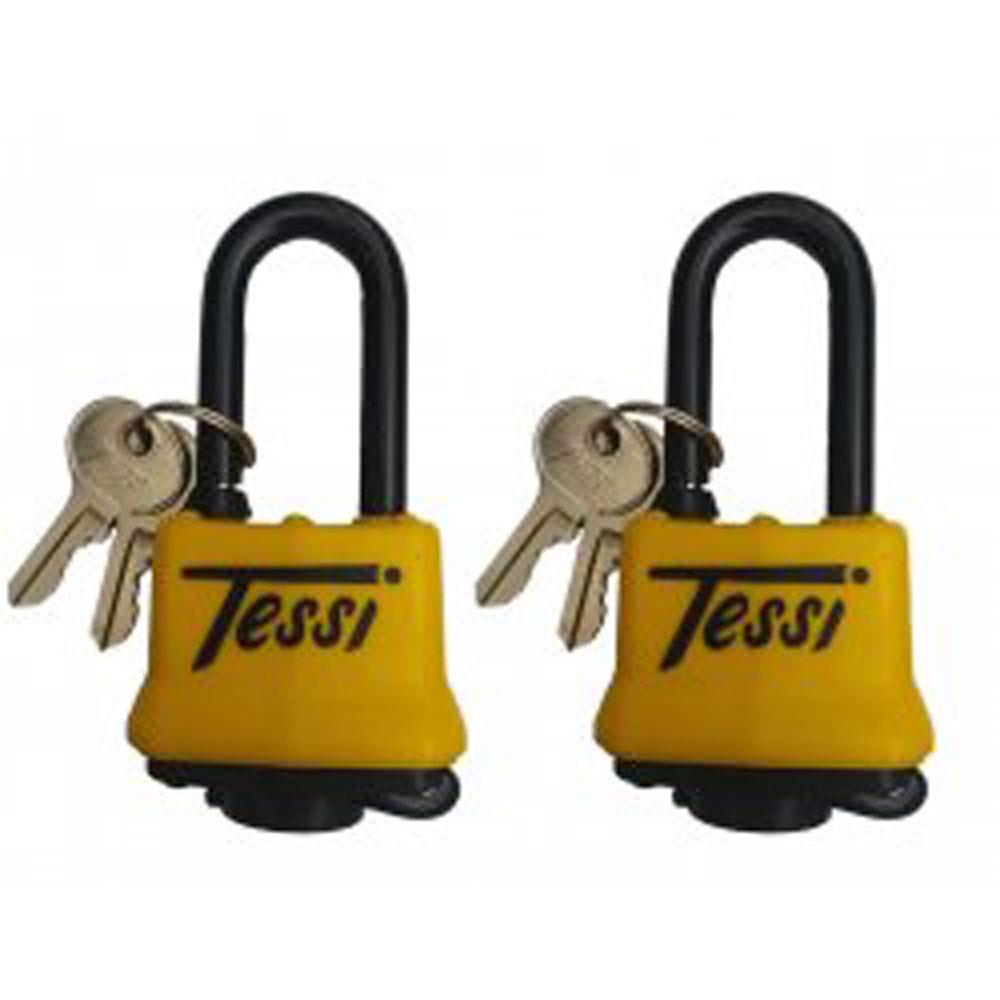 Tessi Weather Protected Long Shackle Padlocks 2pk 40mm Stakelums Home