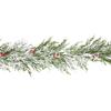 Premier Flocked Natural Touch Garland With Berries And Cones 2.7m