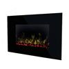 Toluca Deluxe Led Black Glass Wall Fire 2kw