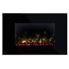 Toluca Deluxe Led Black Glass Wall Fire 2kw