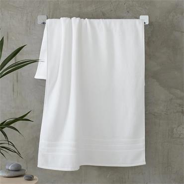 Zero Twist White Bath Towel