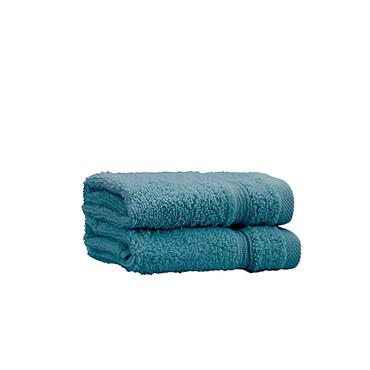 Zero Twist Teal Face Cloth Pair