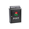 Cast Aluminium Post Box Rose