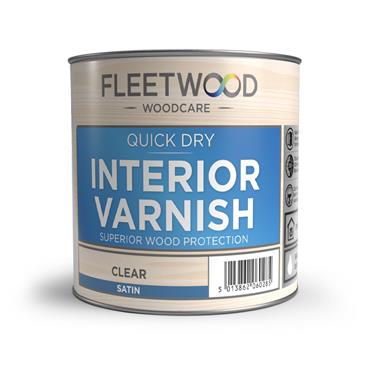 Fleetwood Quick Dry Satin Varnish Clear 1L