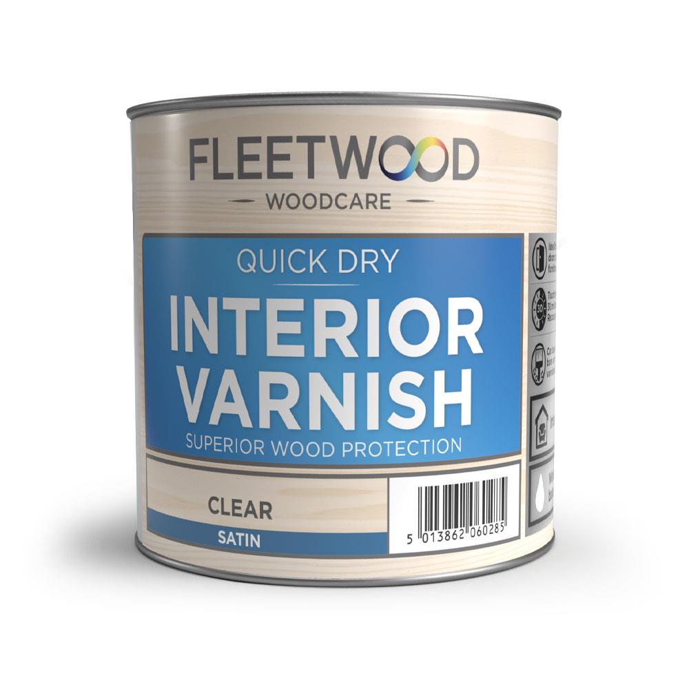 Fleetwood Quick Dry Satin Varnish Clear 1L Stakelums Home & Hardware Tipperary Ireland