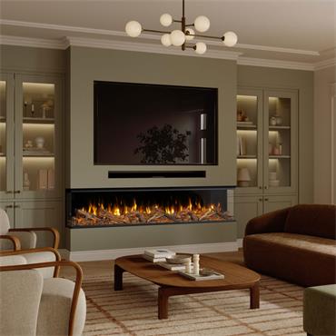 Volektra Electric Fire Immersive Flame 2400mm