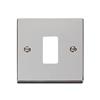 Click Deco Chrome Gridpro 1 Gang Frontplate