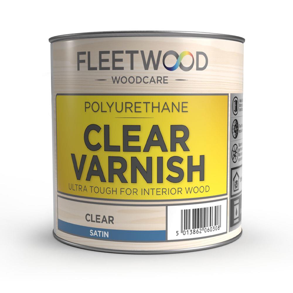 Fleetwood Oil Based Satin Varnish Clear 1L Stakelums Home & Hardware