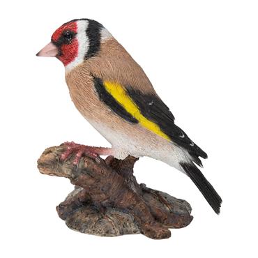 Vivid Arts Singing Goldfinch On Stump Ornament