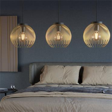 Eglo Venezuela Trio Pendant Light Black Gold