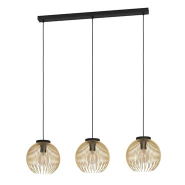 Eglo Venezuela Trio Pendant Light Black Gold