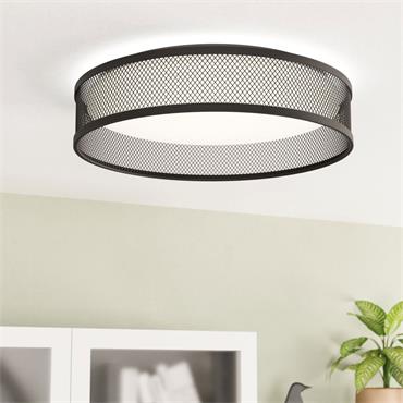 Eglo Luppineria Ceiling Light Black Steel