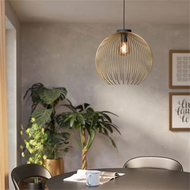 Eglo Venezuela Pendant Light 400Mm Black Gold