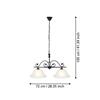 Eglo Murcia Double Pendant Light Black