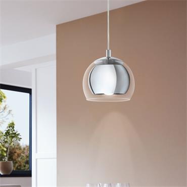 Eglo Rocamar 1 Pendant Light Chrome