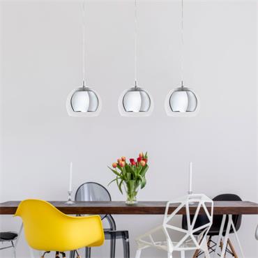 Eglo Rocamar 3 Pendant Light Chrome