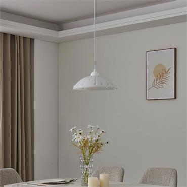 Eglo Vetro Pendant Light Brilliant Glass White