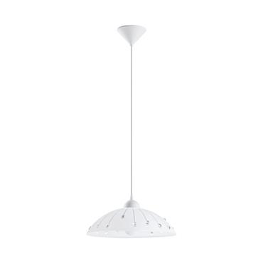 Eglo Vetro Pendant Light Brilliant Glass White
