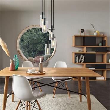 Eglo Montefino Pendant Light E27 Black