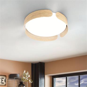 Eglo Valcasotto Ceiling Light Oak
