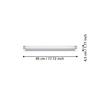 Eglo Tragacete 1 Mirror Light 450Mm Chrome Silver