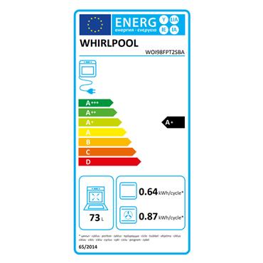 Whirlpool Built In Single Electric Oven Black 73L