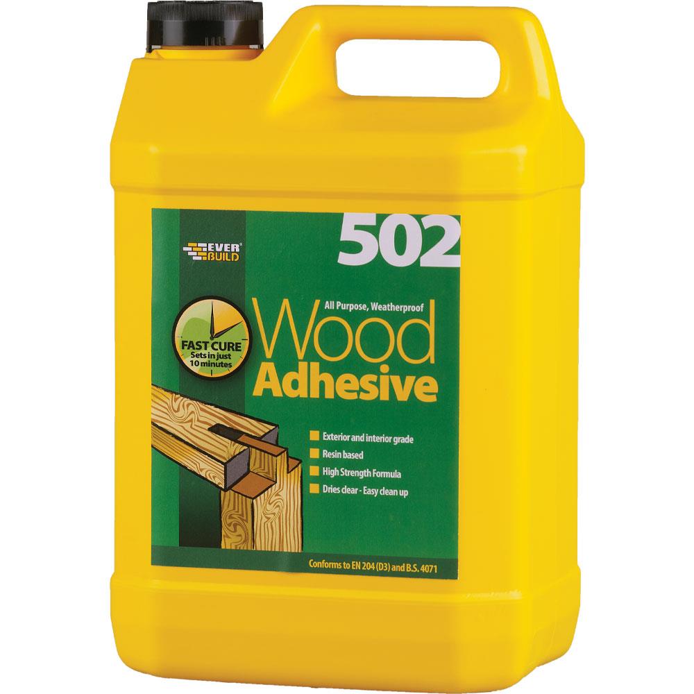 Everbuild 502 All Purpose Weatherproof Wood Adhesive 1L Stakelums