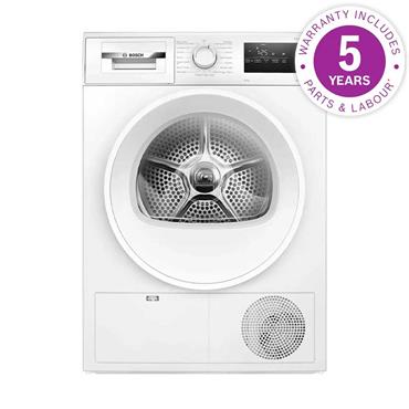 Bosch 8kg Heatpump Condenser Dryer White