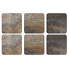 Pimpernel Earth Slate Coasters 6 Pack