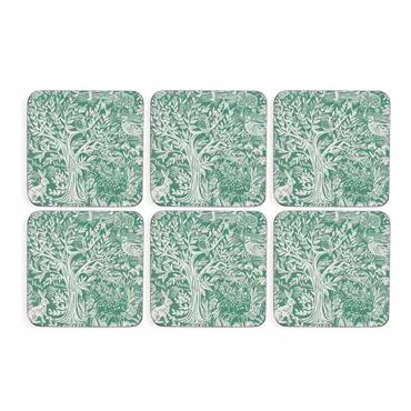 Pimpernel Tapestry Sage Coasters 6 Pack