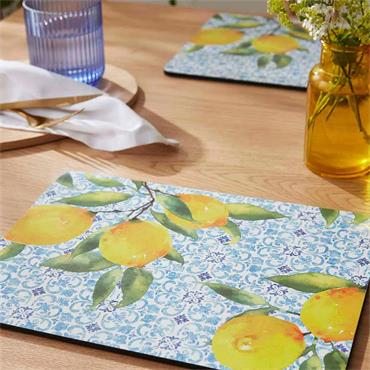 Pimpernel Amalfi Lemons Placemats 6 Pack