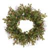 Glitter Holly Wreath 58cm