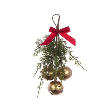 Hanging Bells With Bow 36cm