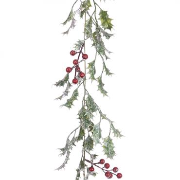 Sparkle Holly Garland 180cm